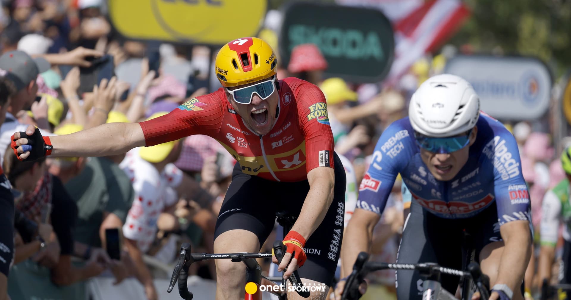 Co za finisz w Tour de France. Wtem wyłonił się zza pleców