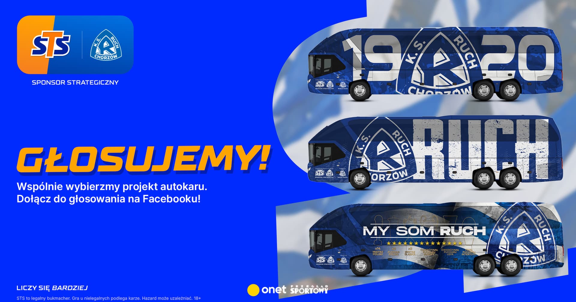 Kibice Ruchu Chorzów wybiorą projekt nowego autokaru! STS fundatorem metamorfozy