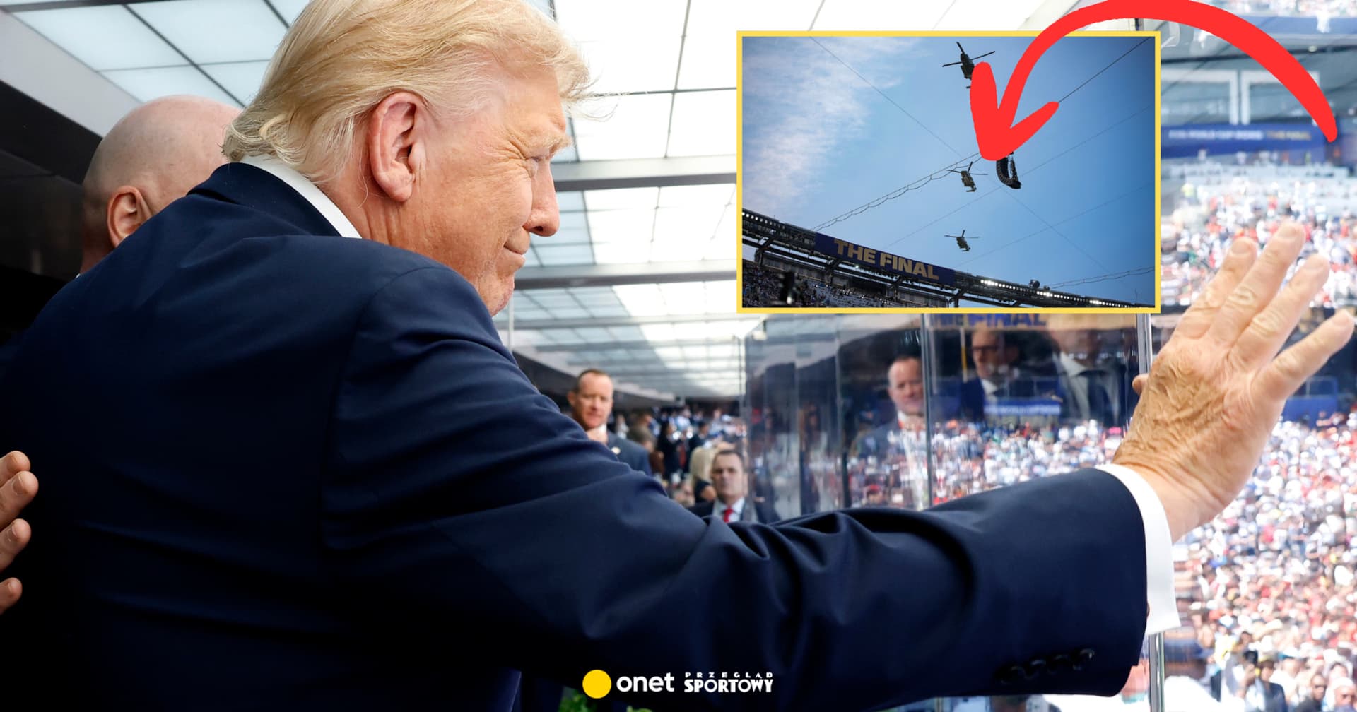 Tak Donald Trump przybył na finał MŚ 2026. Wielkie wejście
