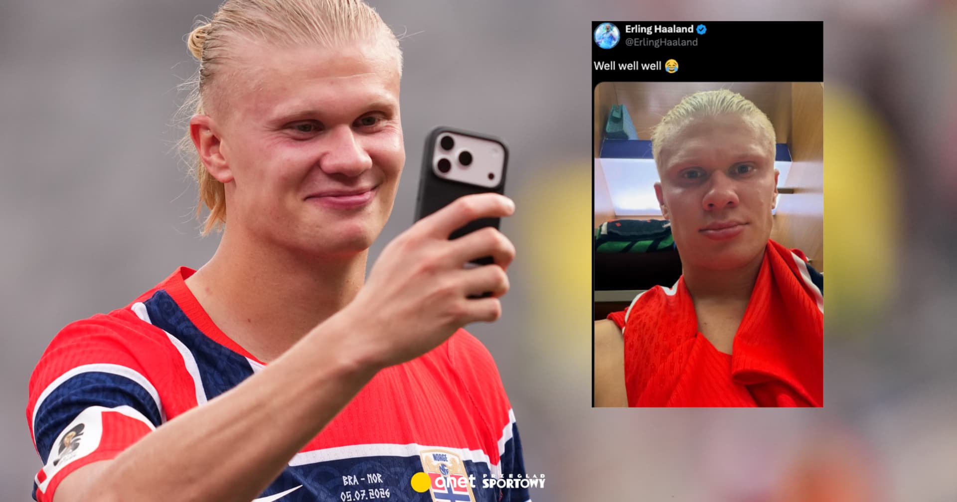 Wpis Haalanda robi furorę w sieci. Przemówił po meczu Norwegia - Brazylia