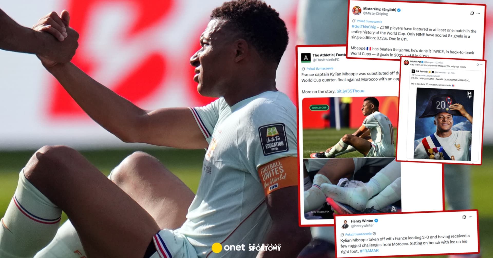 Wszyscy piszą tylko o Mbappe po meczu Francja - Maroko. Wyglądało to bardzo źle